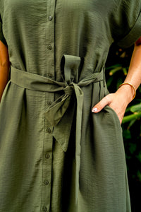 Carlson Dress Moss by Boho