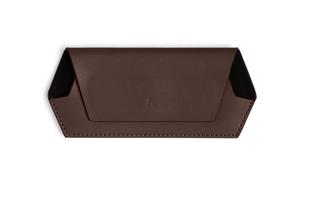 Fox and Leo Glasses Case - Chocolate