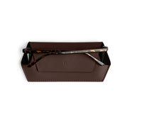 Fox and Leo Glasses Case - Chocolate