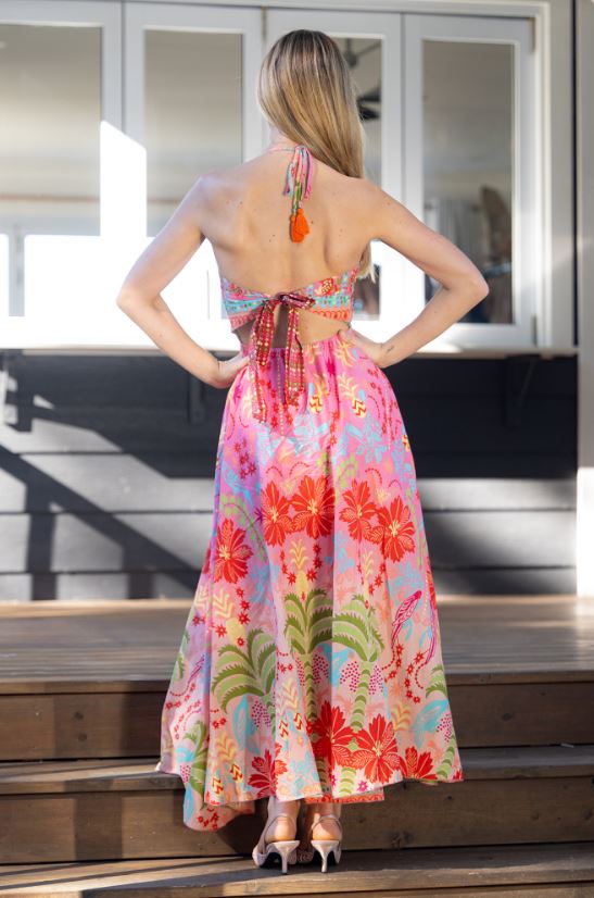 Hibiscus Halter Dress by Cienna