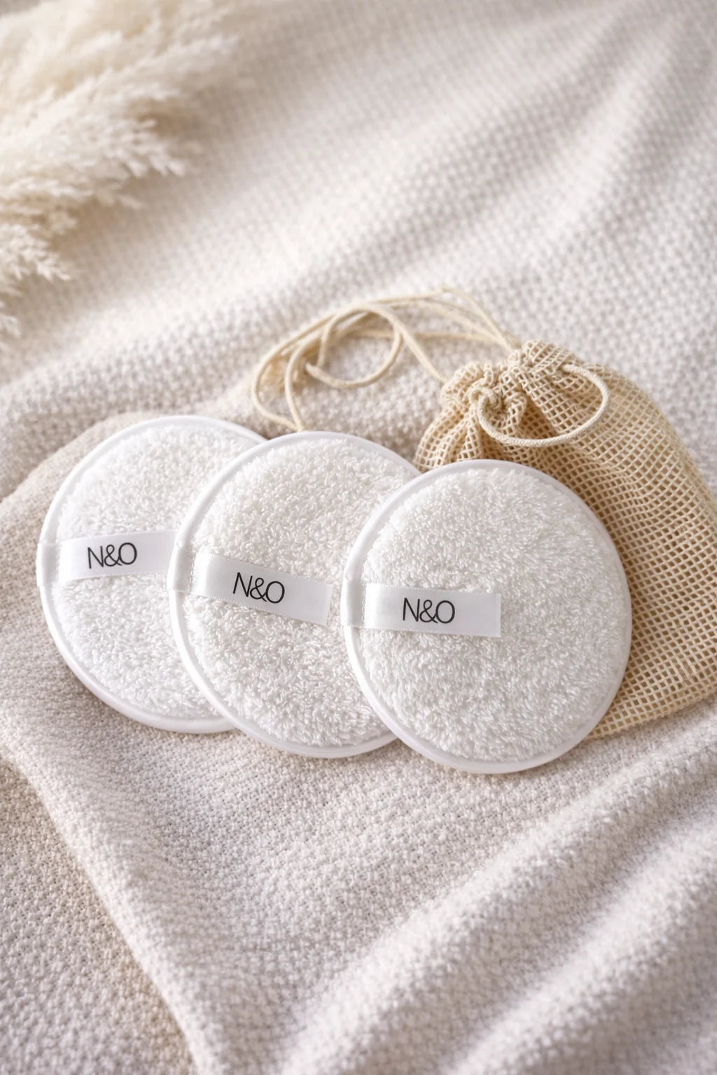 Gentle Microfibre Cleansing Pads (Set of 3) by N&O Skincare