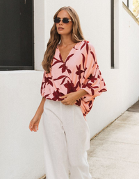 Chloe Drape Top by White Closet