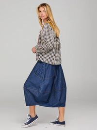 Guru Skirt Denim by Boom Shankar