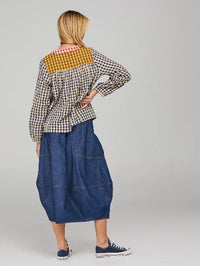 Guru Skirt Denim by Boom Shankar