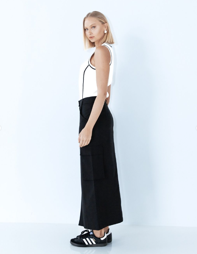 Heartless Cargo Midi Skirt