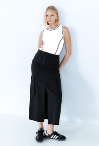 Heartless Cargo Midi Skirt