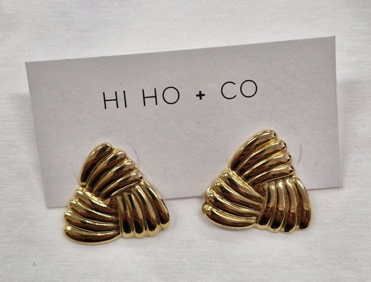 Verona Knot Earrings (Gold) by Hi Ho + Co