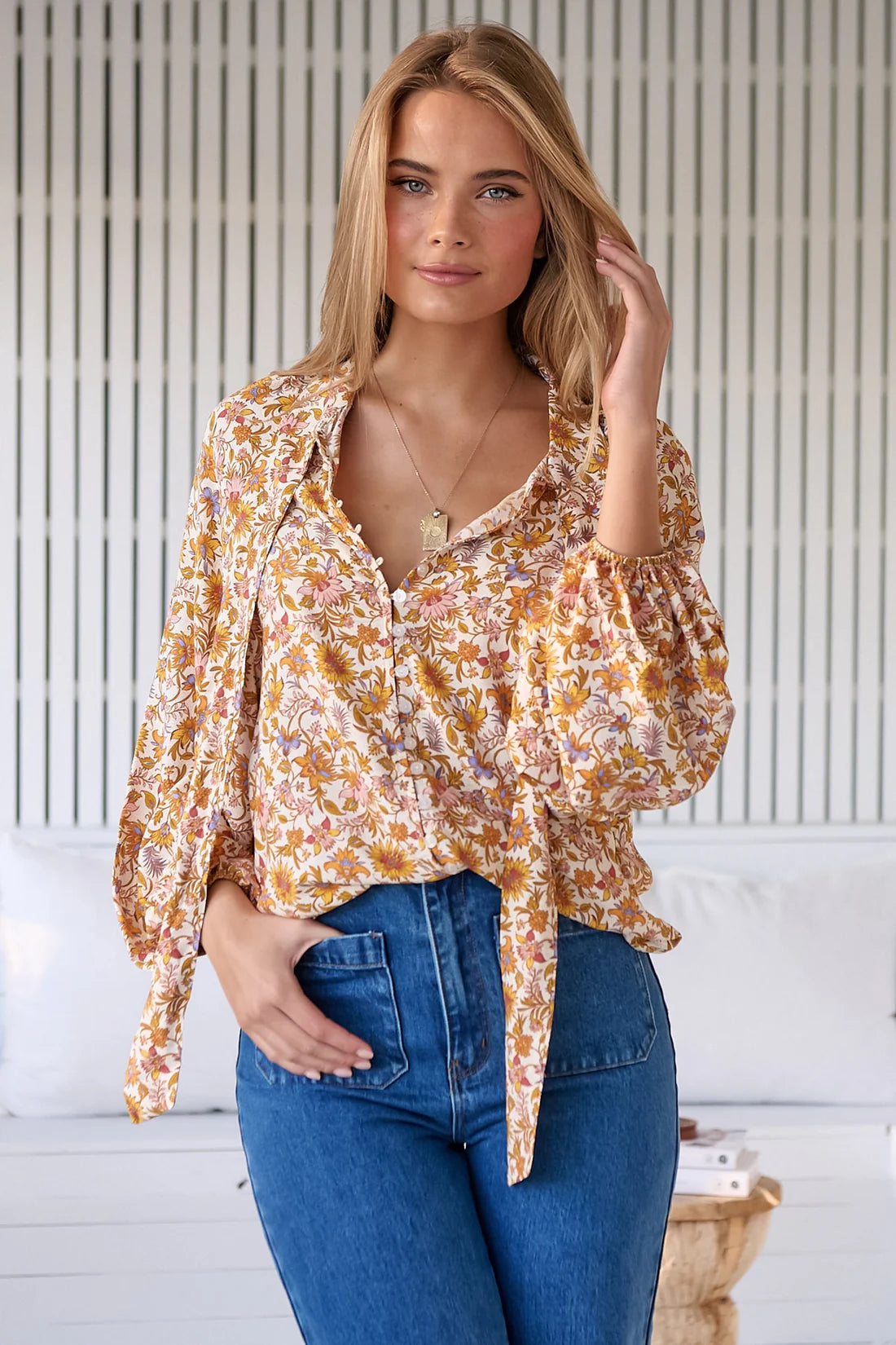 Solara Print Imogen Blouse