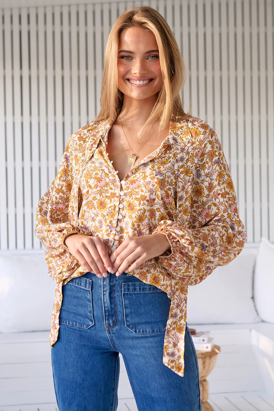 Solara Print Imogen Blouse