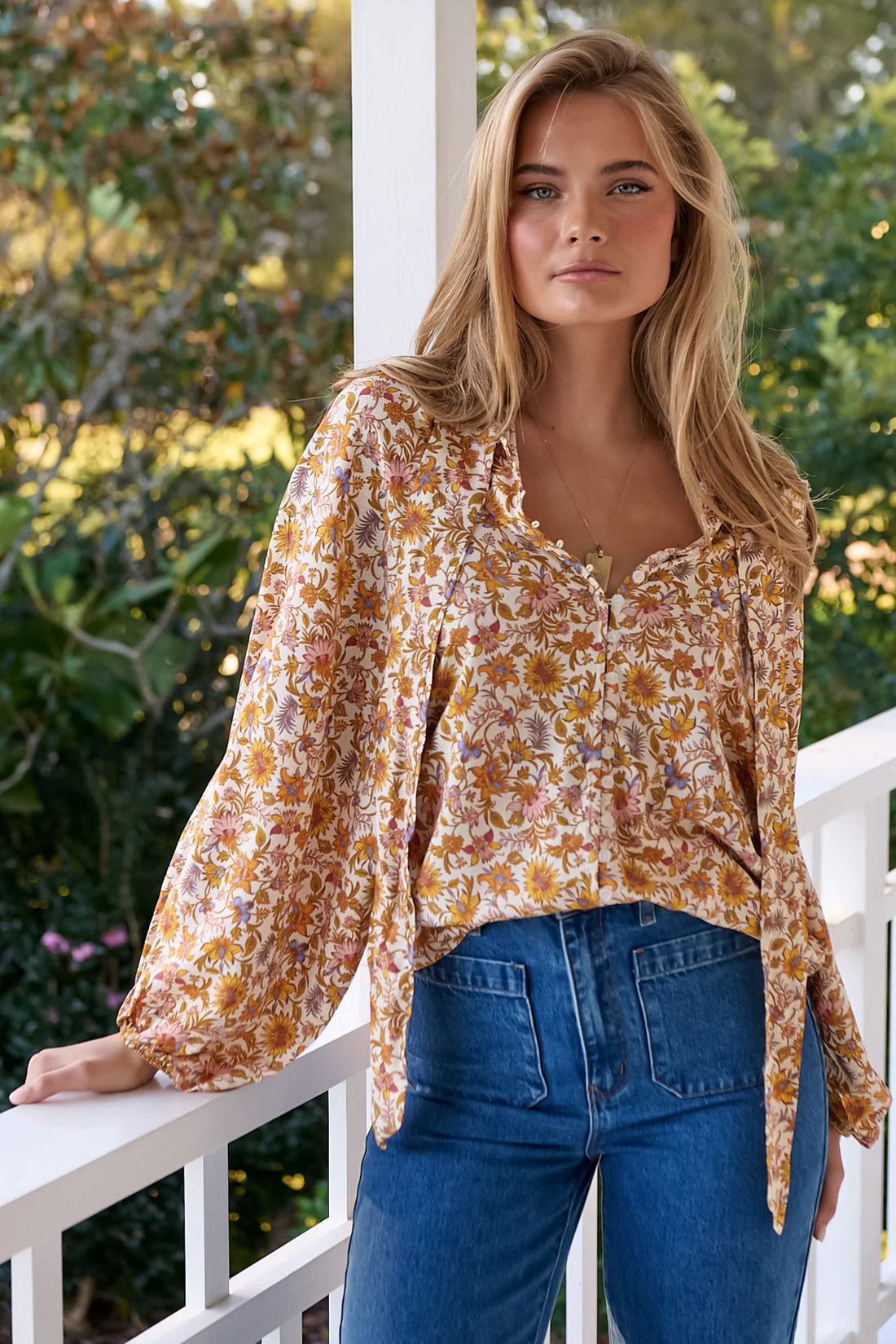 Solara Print Imogen Blouse