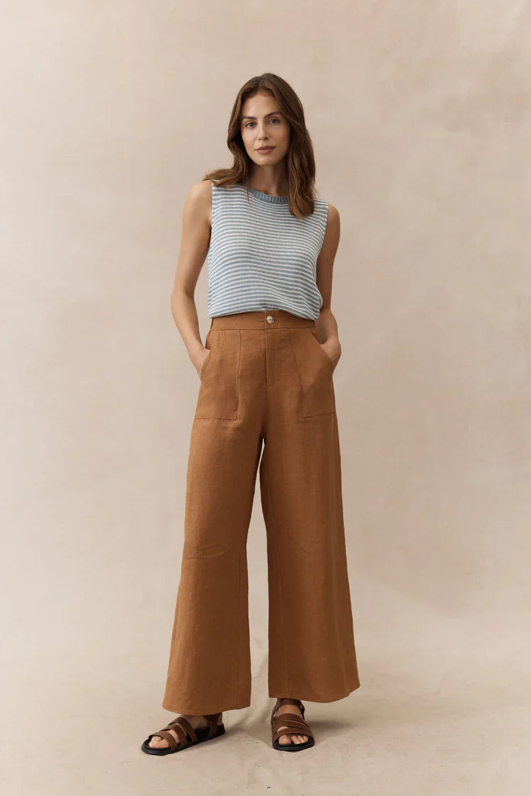 Jude Linen Pant by Little Lies