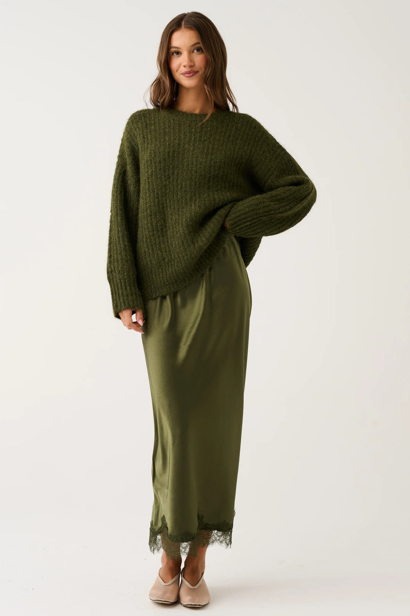 Luna Skirt-Khaki