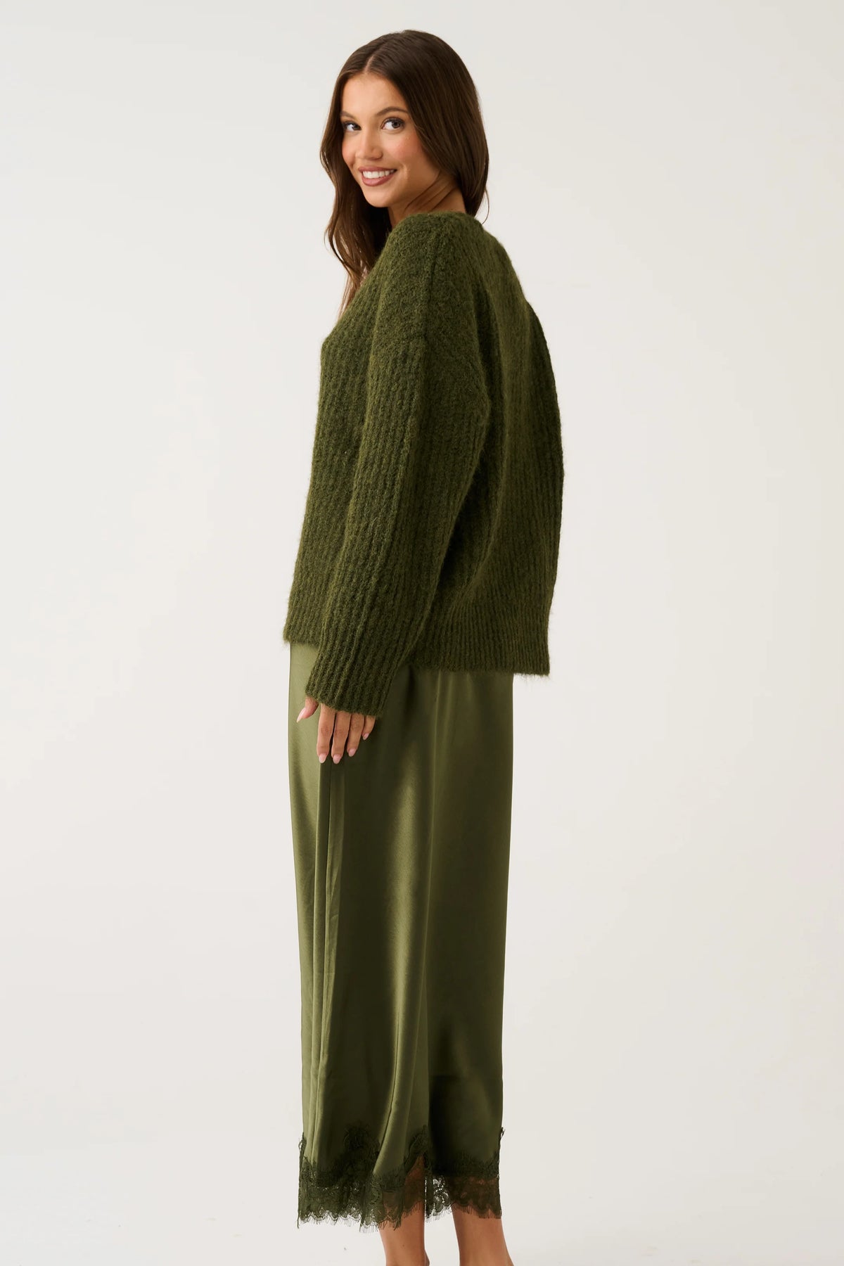 Luna Skirt-Khaki