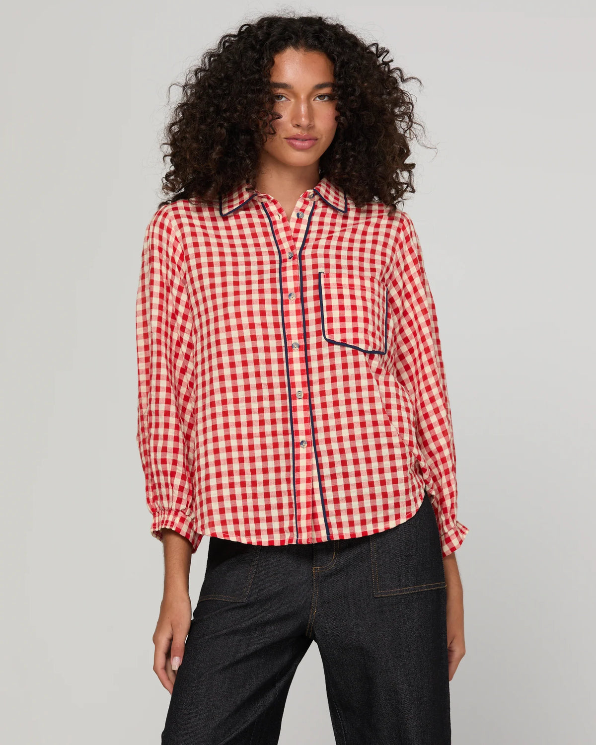 Mizuki Shirt Red by BOOM SHANKAR