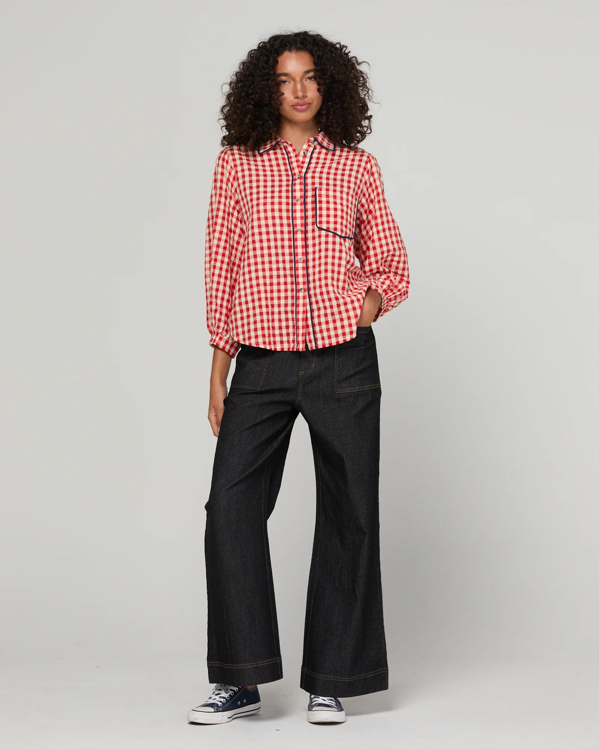 Mizuki Shirt Red by BOOM SHANKAR
