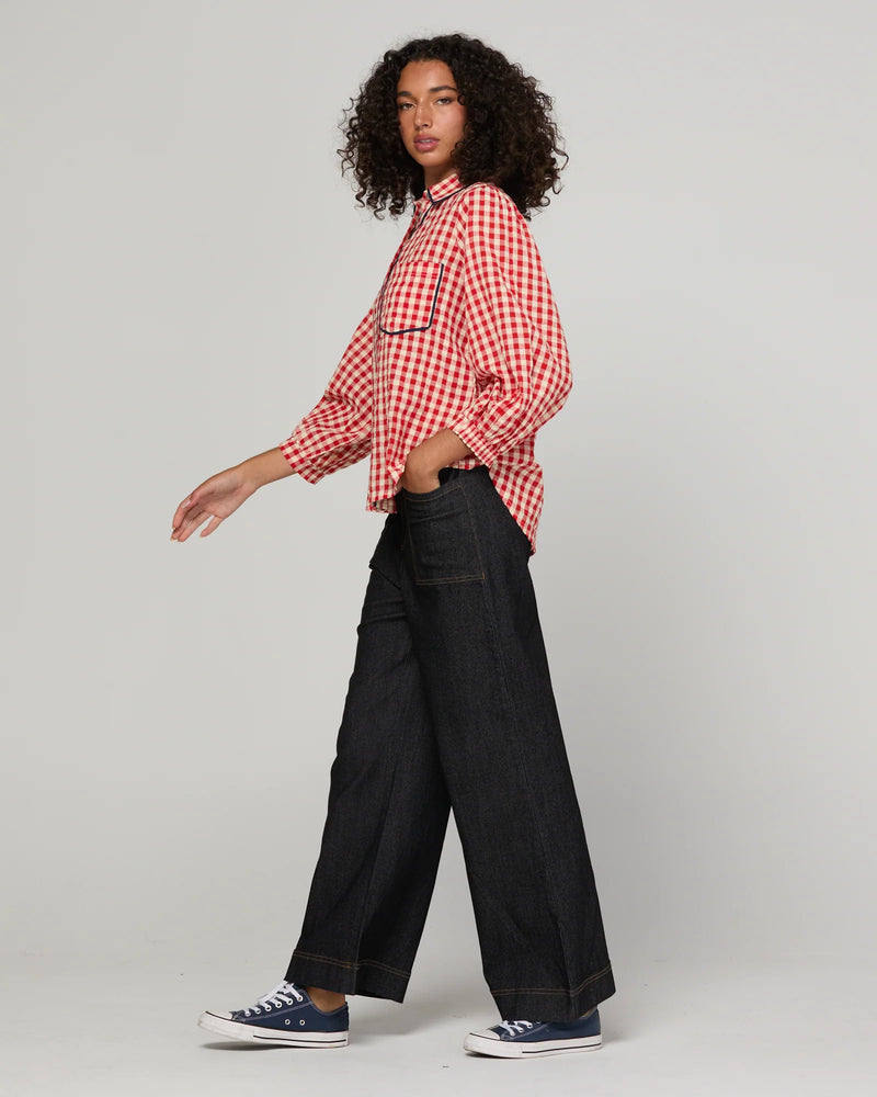 Mizuki Shirt Red by BOOM SHANKAR