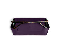 Fox and Leo Glasses Case - Mulberry