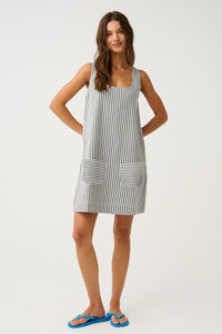 Noa Mini dress - Stripe Denim by CARTEL & WILLOW