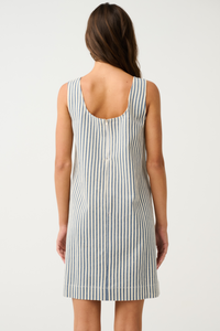 Noa Mini dress - Stripe Denim by CARTEL & WILLOW