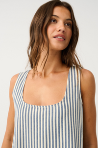 Noa Mini dress - Stripe Denim by CARTEL & WILLOW