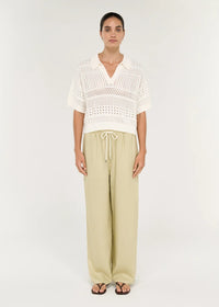 Nova Crochet Polo Knit