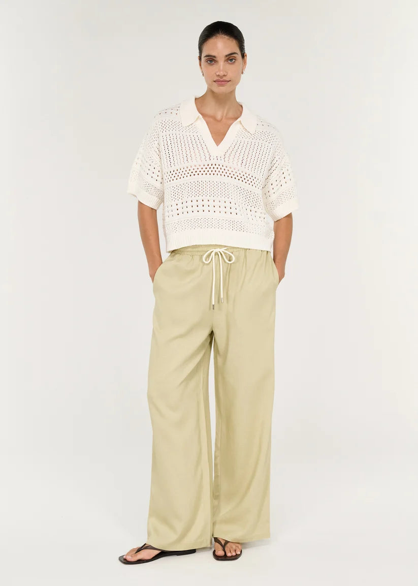 Nova Crochet Polo Knit