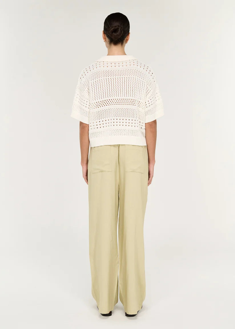 Nova Crochet Polo Knit