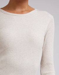 Rib Long Sleeve Tee by Silent Theory