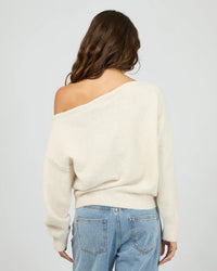 Off Shoulder Oat Knit