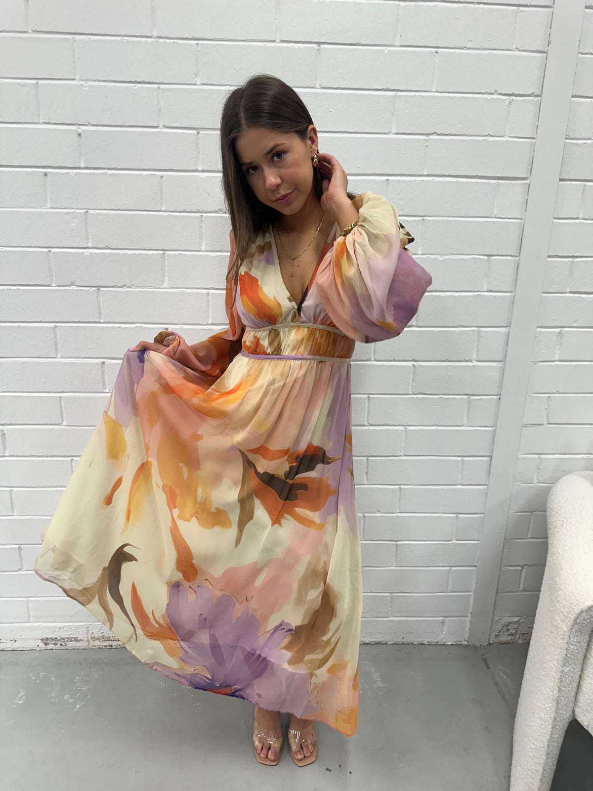 Ethereal Blooms Midi Dress