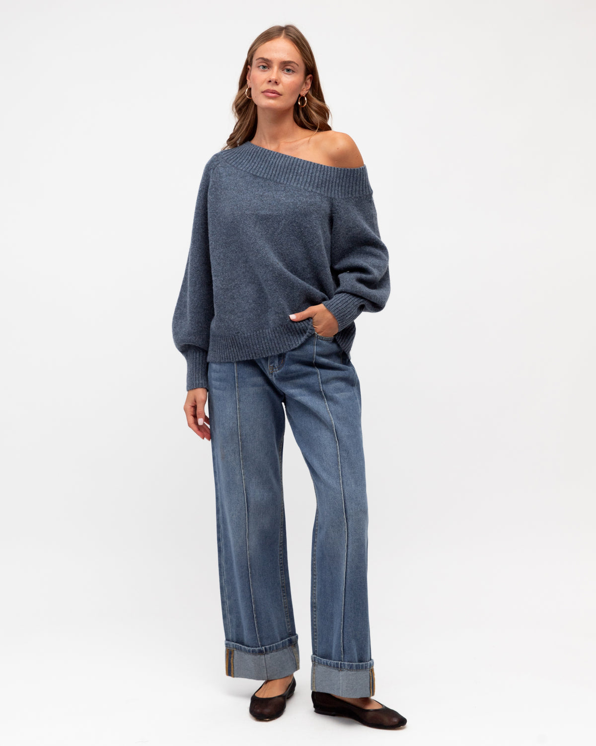 Cold Shoulder Knit by Paper Heart