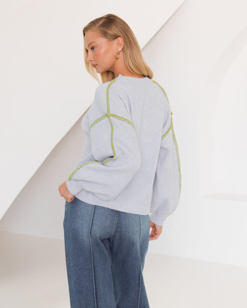 Matcha Seam Knit by Paper Heart