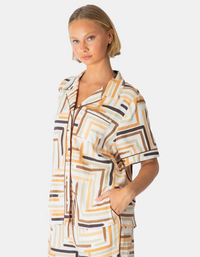 Phoenix Contrast Piping Shirt