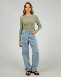 Rib Long Sleeve Tee by Silent Theory