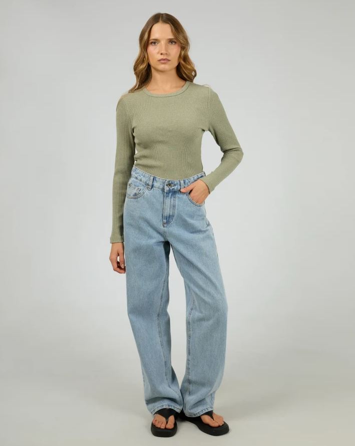 Rib Long Sleeve Tee by Silent Theory