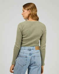 Rib Long Sleeve Tee by Silent Theory