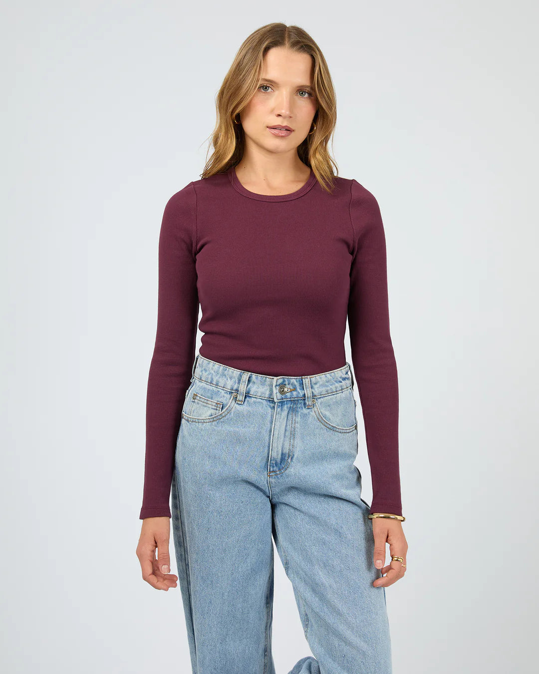 Rib Long Sleeve Tee by Silent Theory
