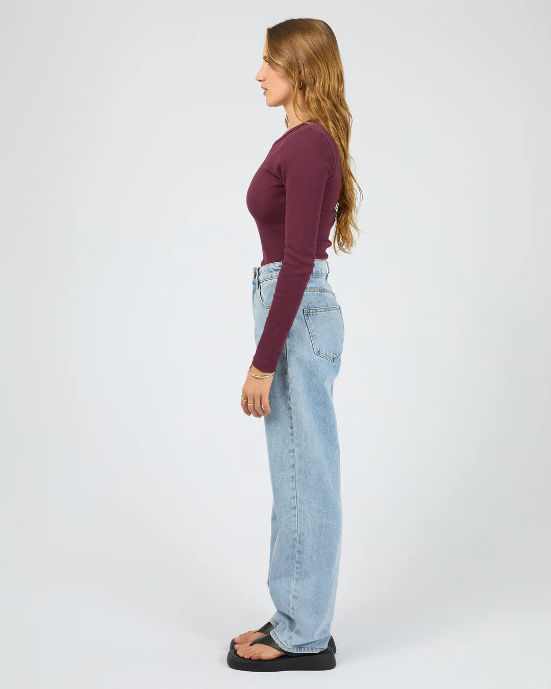 Rib Long Sleeve Tee by Silent Theory