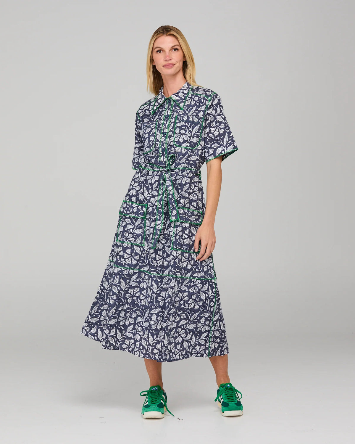 Rishi Dress Izumi Navy by Boom Shankar