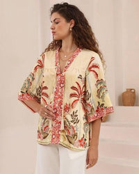 Sahara Blossom Blouse by Iris Maxi