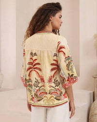 Sahara Blossom Blouse by Iris Maxi