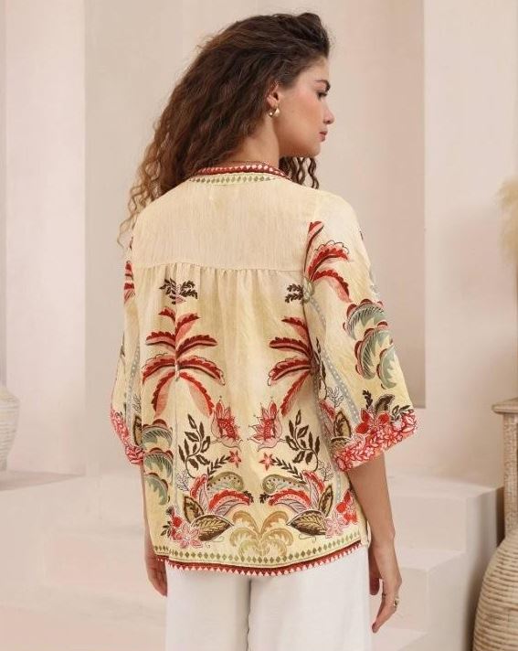 Sahara Blossom Blouse by Iris Maxi