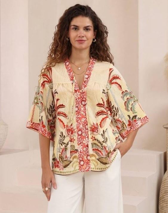 Sahara Blossom Blouse by Iris Maxi