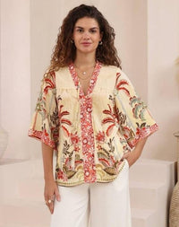 Sahara Blossom Blouse by Iris Maxi