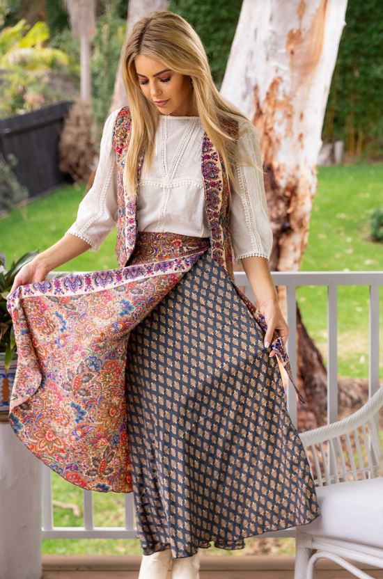 Shasha Wrap Skirt by Cienna