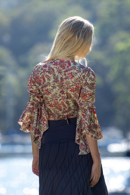 Shula Frill Tie Top by Cienna