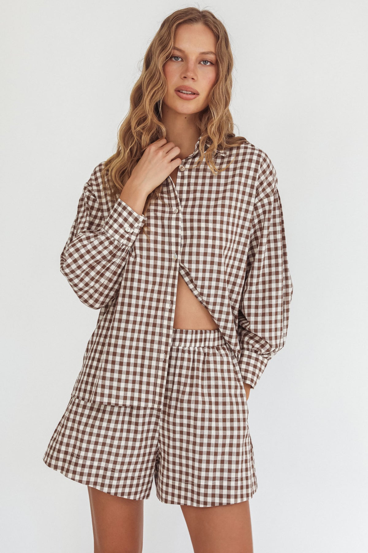 Daisy Check Shirt by Indikah