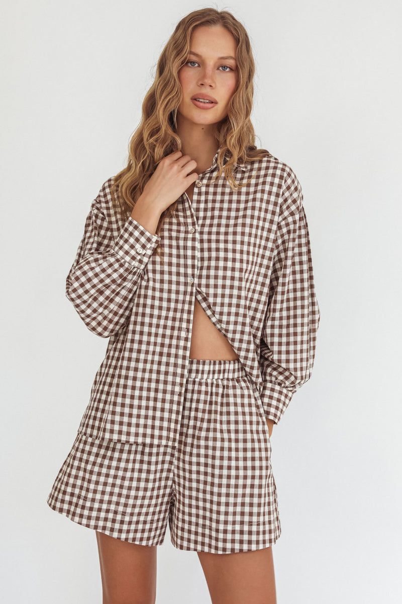 Daisy Check Shirt by Indikah