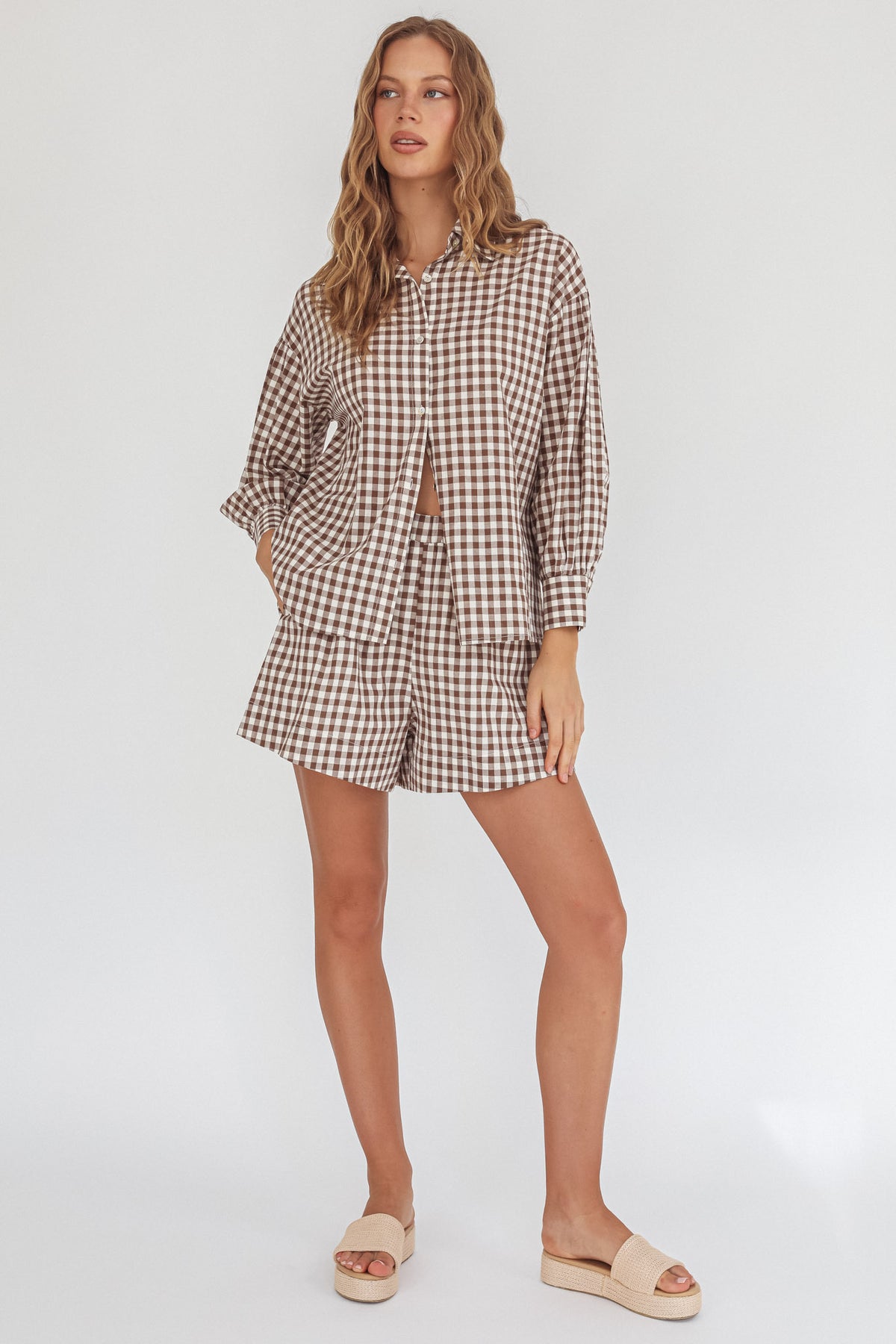 Daisy Check Shirt by Indikah
