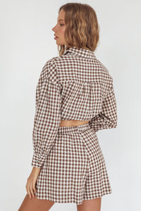 Daisy Check Shirt by Indikah